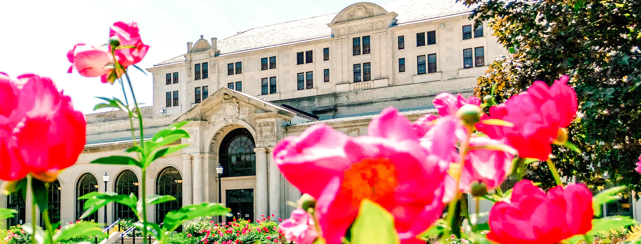 Memorial Union in the spring