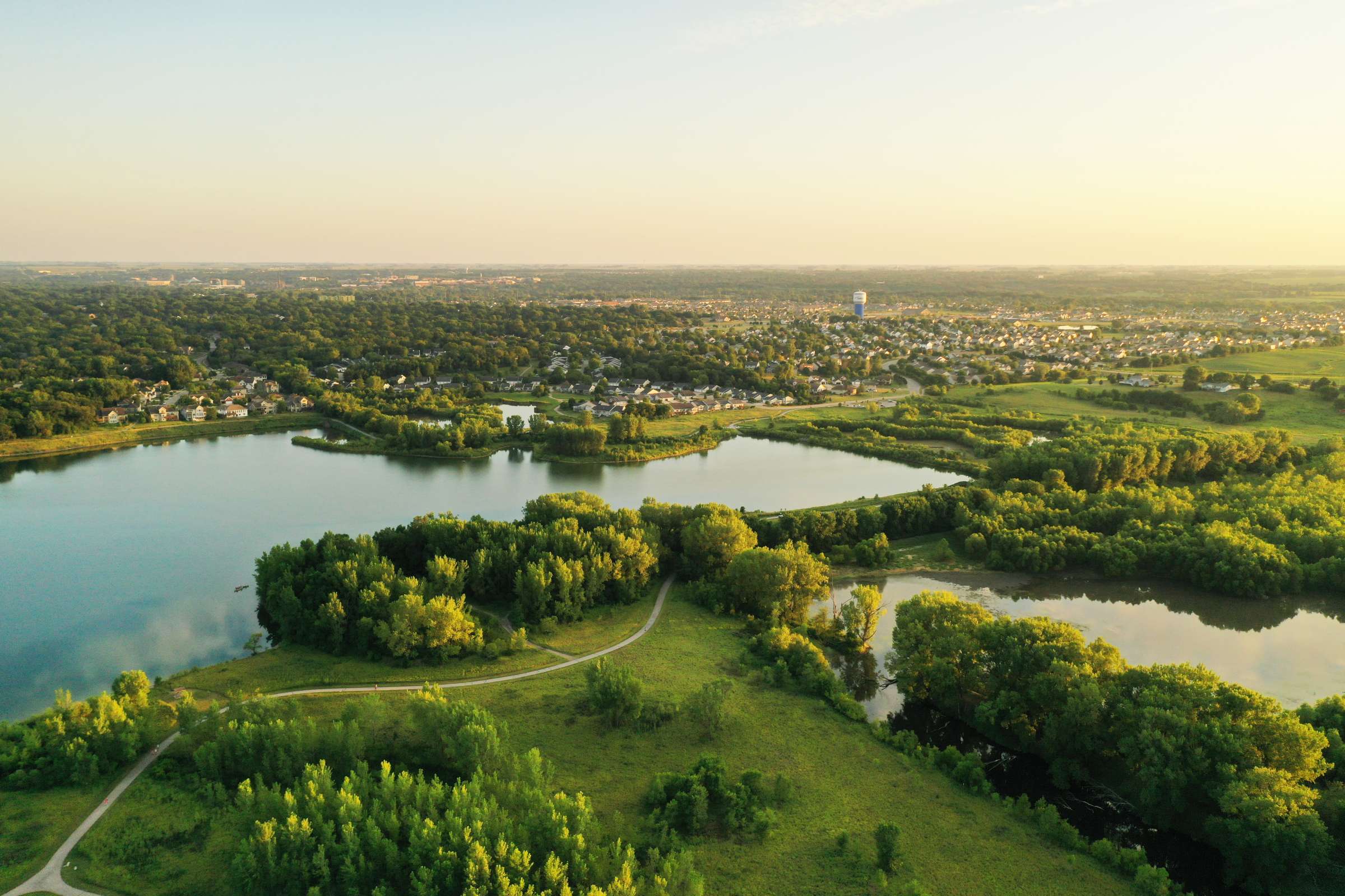 Aerial photo of Ames, Iowa