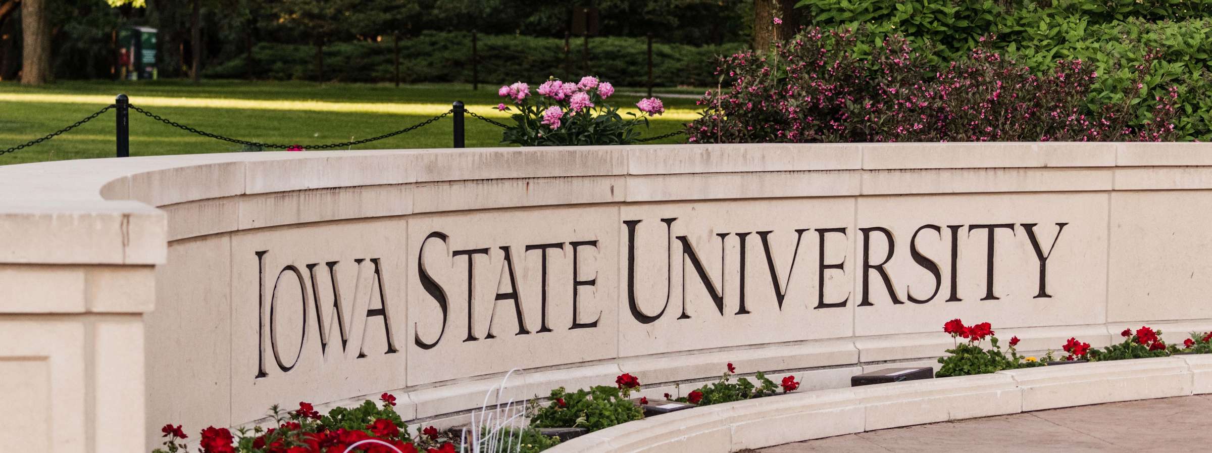 Iowa State University nameplate wall